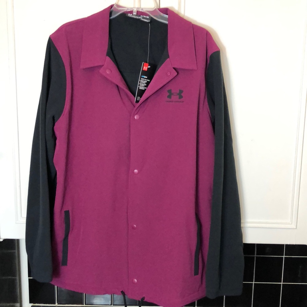 New” Under Armour fleece jacket Maroon size XL